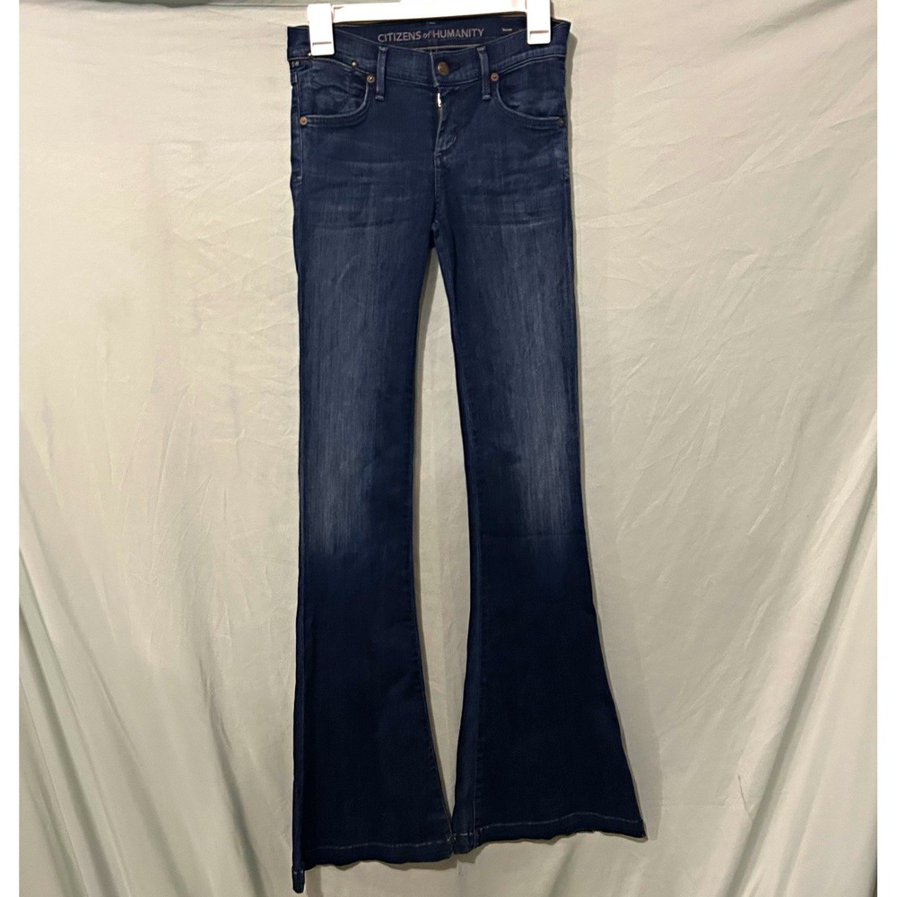 Citizens of Humanity Women;s Devote Rocker Ultra Flare Dark Wash Jeans 26